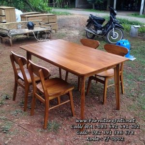 Set Meja Kursi Cafe Kayu Jati Terbaru