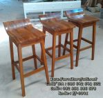 Kursi Cafe Bar Tinggi Kayu Jati