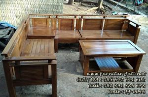 Kursi Tamu Minimalis Sudut Model Salur