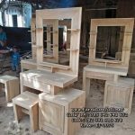 Meja Rias Minimalis Kayu Jati Terbaru
