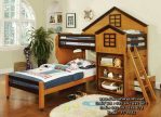 Tempat Tidur Anak Tingkat Model Rumah