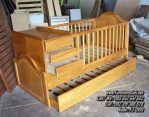 Tempat Tidur Bayi Minimalis Kayu Jati