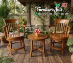 Kursi Teras Jati Model Putar