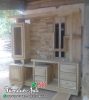 Partisi Pembatas Ruang Keluarga Kayu Jati