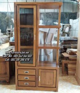 Bufet Partisi Ruangan Kayu Minimalis Jepara