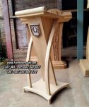 Model Podium Pidato Minimalis Kayu Jati