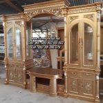Bufet TV Hias Ukiran Kayu Jati Jepara