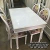 Kursi Makan Sofa Shabby Klasik Putih