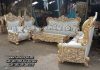 Kursi Tamu Ukir Mewah Sofa Kayu Jati Emas
