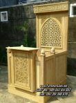 Mimbar Masjid Minimalis Kayu Jati