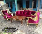 Kursi Sofa Ruang Tamu Ukiran Jepara Warna Emas