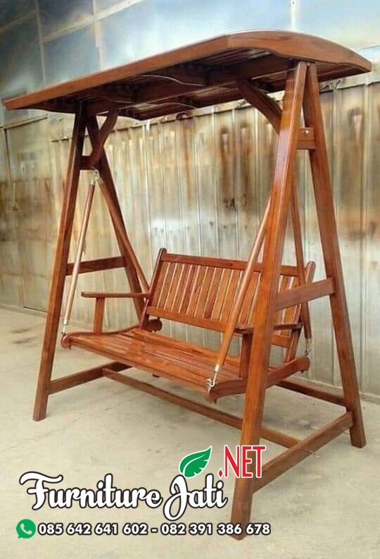 Ayunan Taman Minimalis Kayu Jati Jepara