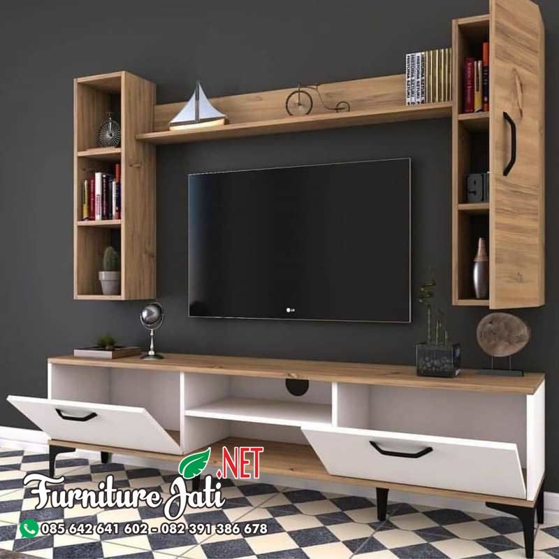 Bufet TV Minimalis Kayu Modern