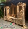Bufet TV Mewah Kayu Jati Ukiran Jepara