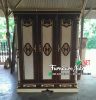 Lemari Pakaian Ukir Kayu Jati 3 Pintu