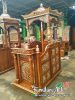 Model Mimbar Masjid Ukir Kayu Jati