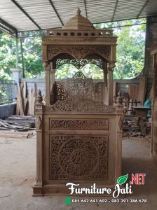 Model Mimbar Masjid Ukiran Kayu Jepara