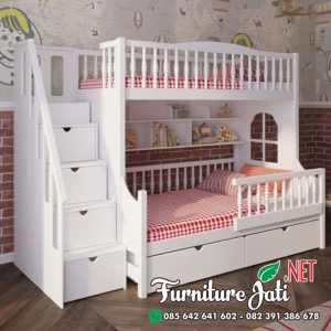 Dipan Tingkat Kayu Minimalis Anak