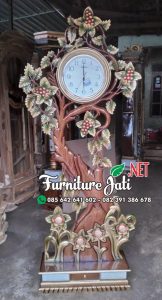 Jam Hias Ukir Ruang Tamu