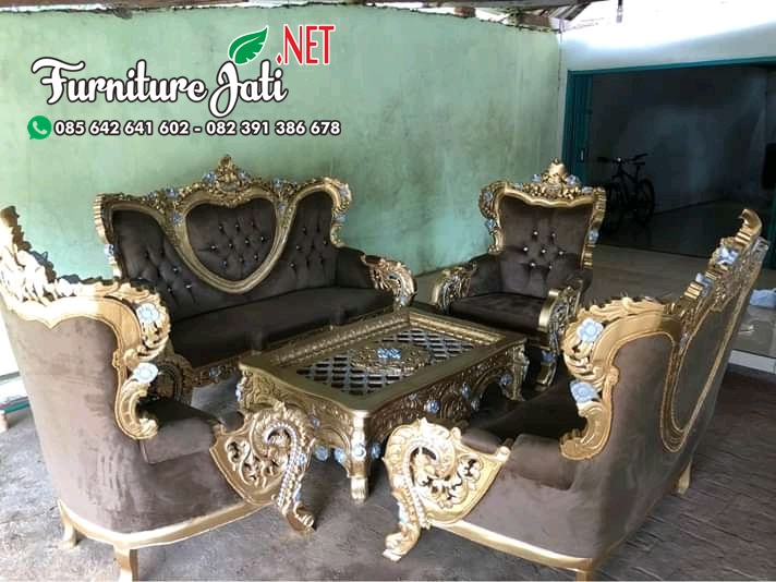 Kursi Ruang Tamu Ukiran Mewah