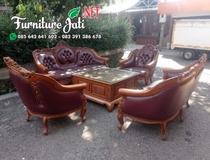 Kursi Tamu Sofa Ukir Jepara Kayu Jati