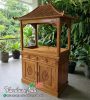 Bufet Aquarium Jati 2 Pintu Joglo
