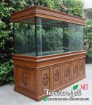 Bufet Aquarium Ukir Jati Ukuran Besar