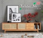 Bufet TV Retro Minimalis Kayu Jati