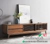 Bufet TV Retro Scandinavian Kayu Jati