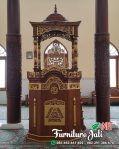 Mimbar Masjid Kubah Ukiran Jepara Jati