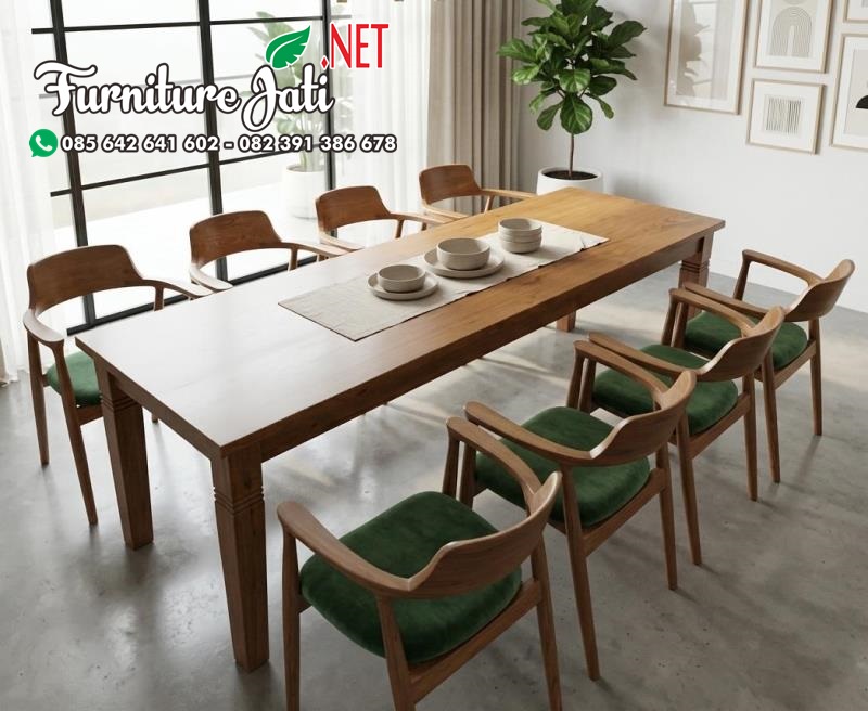 Kursi Meja Makan Minimalis Mewah Jati
