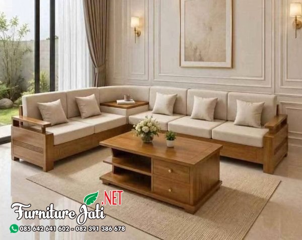 Kursi Ruang Tamu Minimalis Kayu Jati